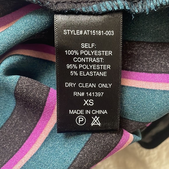 ASTR Striped Long Sleeve Bodysuit XS - Picture 9 of 9